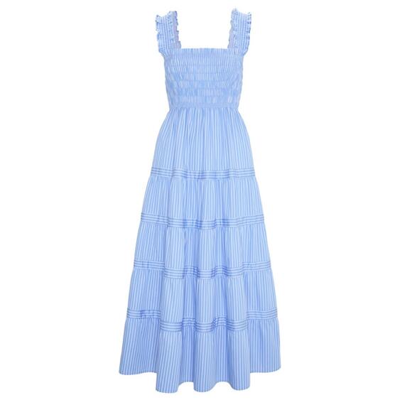 Hill House Home Dresses & Skirts - Hill House Home Smocked Blue Kimmy Nap Dress Size S